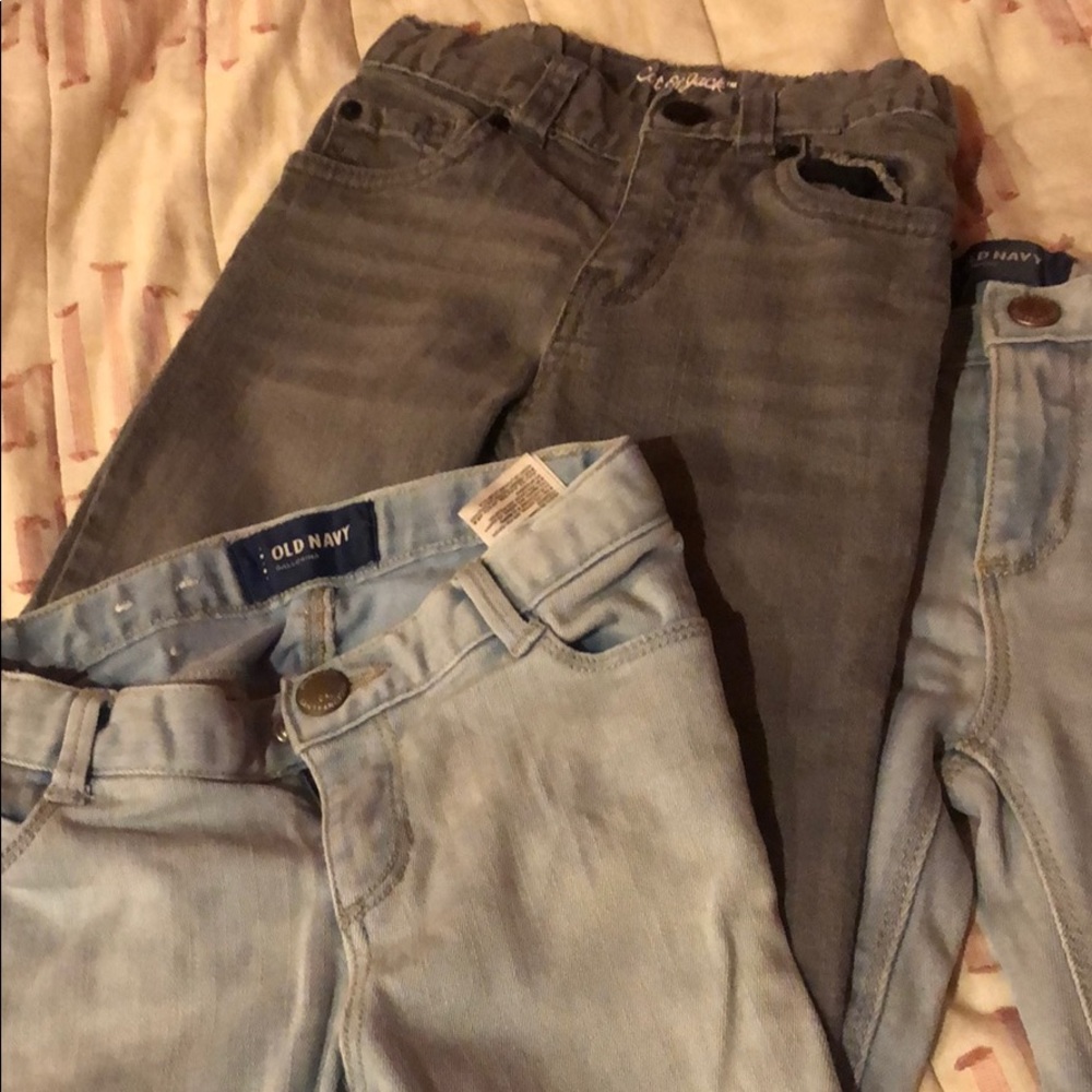 Old navy and cat and jack jeans 3T
